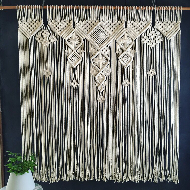 Dreamy Macramé Curtain / Wall hanging 1.25m x 1.5m