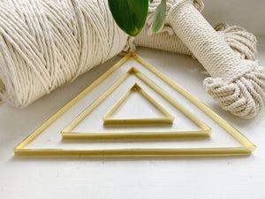 DIY Metallic wall frames - Triangle - Brass - click to choose size. $4-$10
