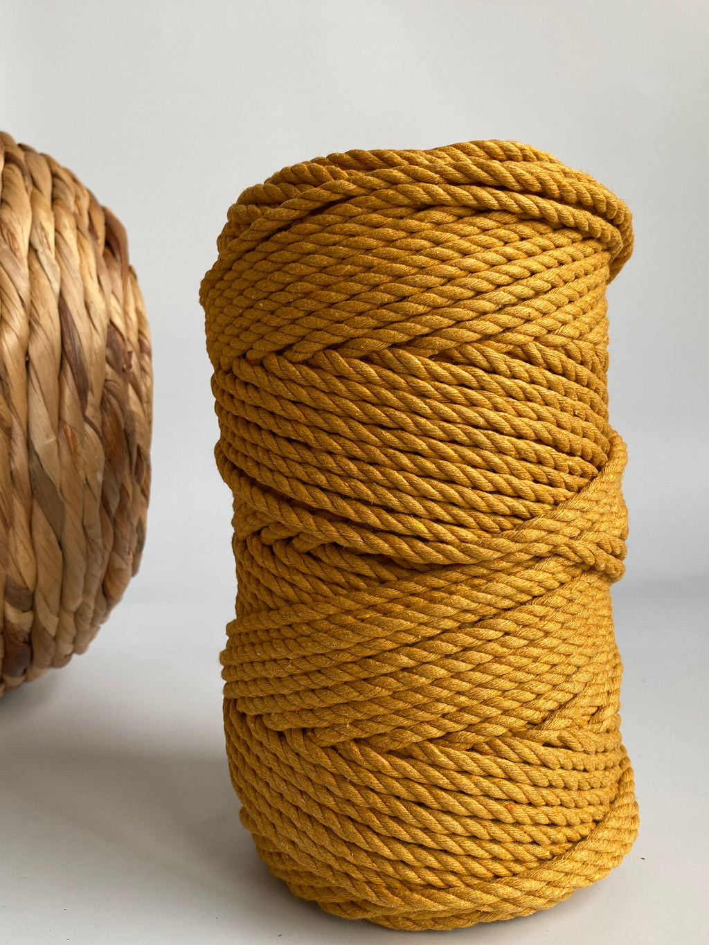 5mm 3-ply Rope - 1kg - French Mustard