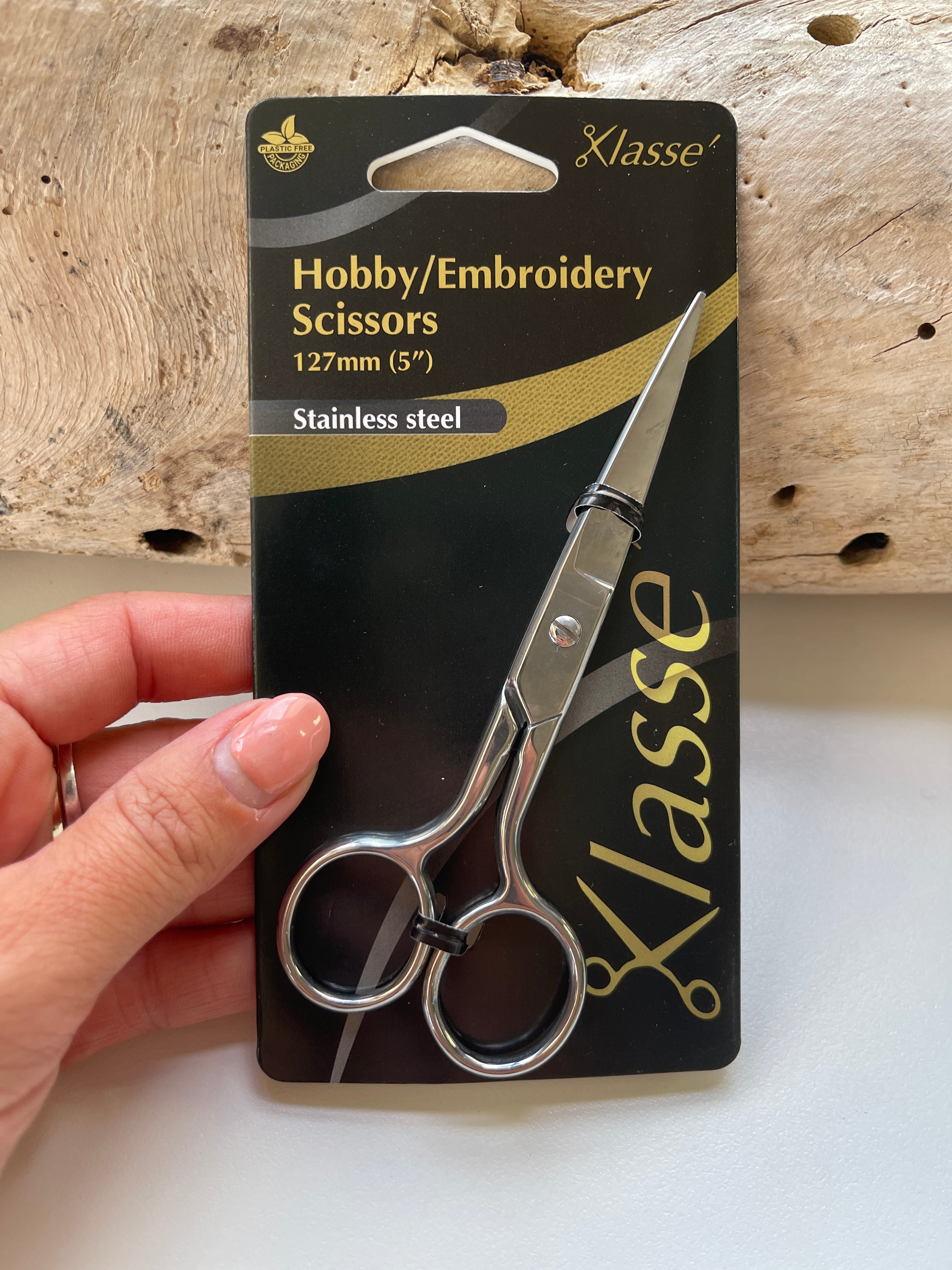 Klasse' Embroidery Scissors 5" -  Silver  - RIGHT HANDED
