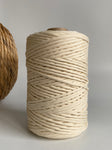 5mm Cotton Macramé String - 1kg or 200g - Natural