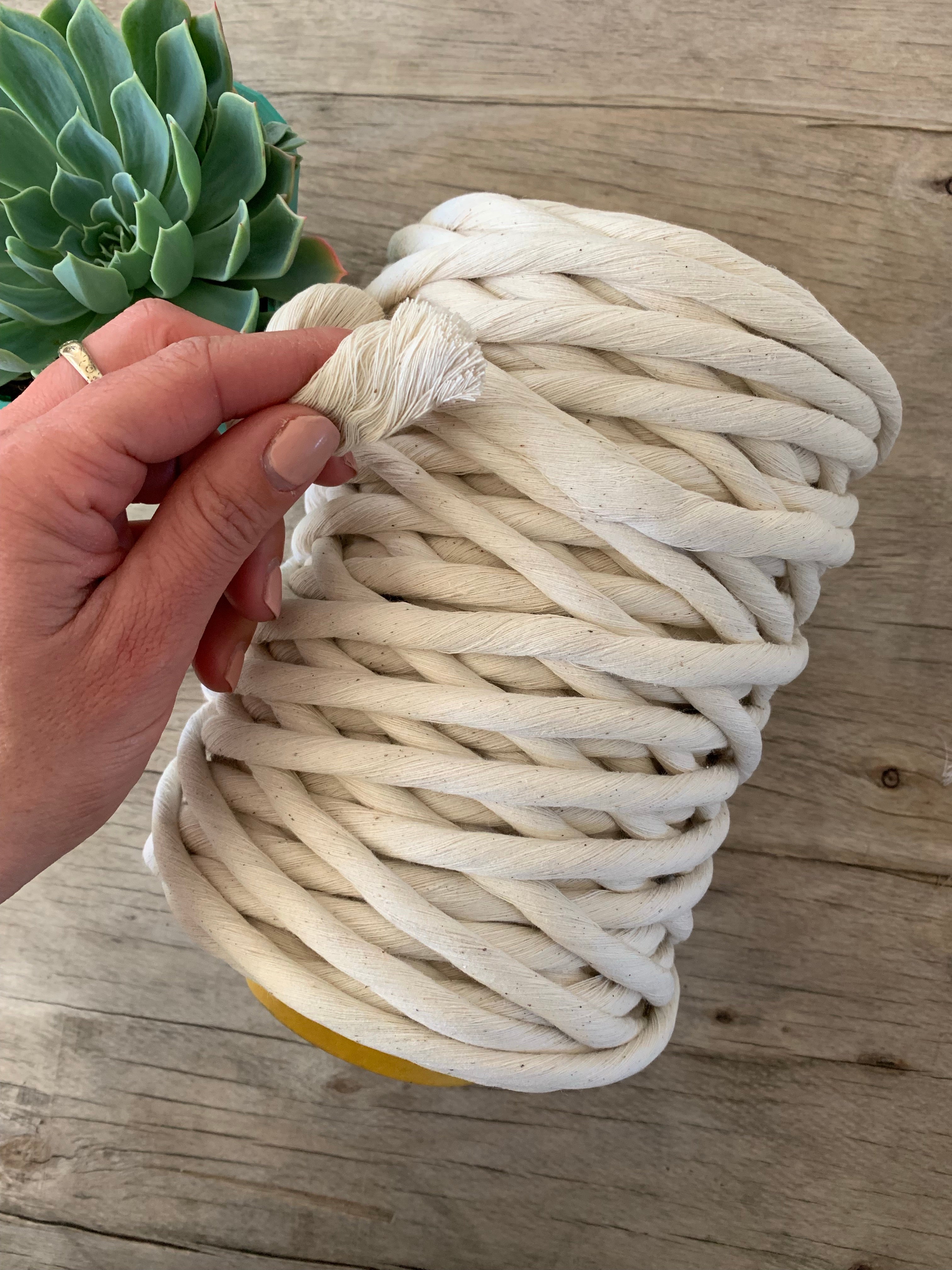Chunky 10mm Cotton Macramé String - 1kg - Natural
