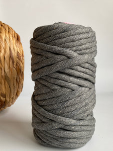Chunky 10mm Cotton Macramé String - 1kg - Dark Grey
